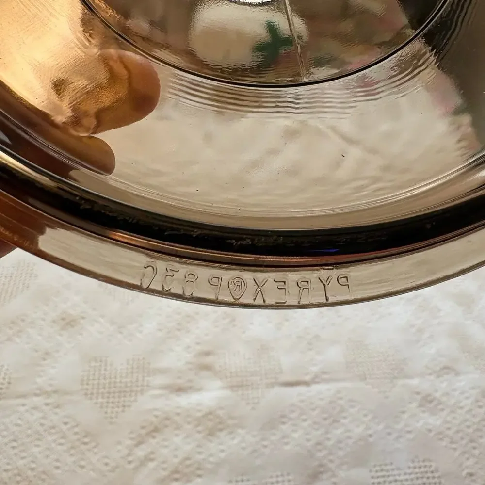 Vintage Pyrex Vision amber glass replace lid, model P-81-C